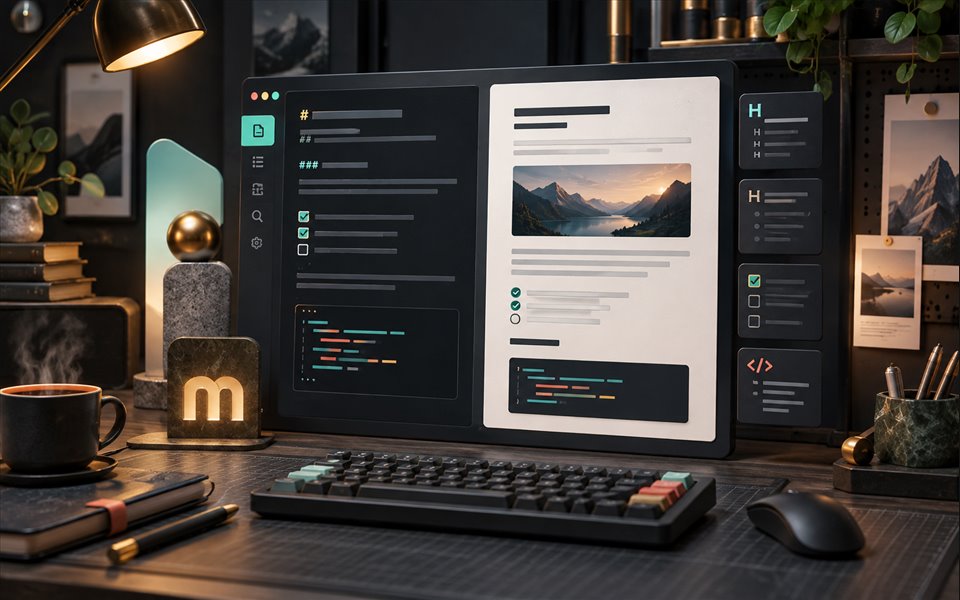 Markdown Desk preview
