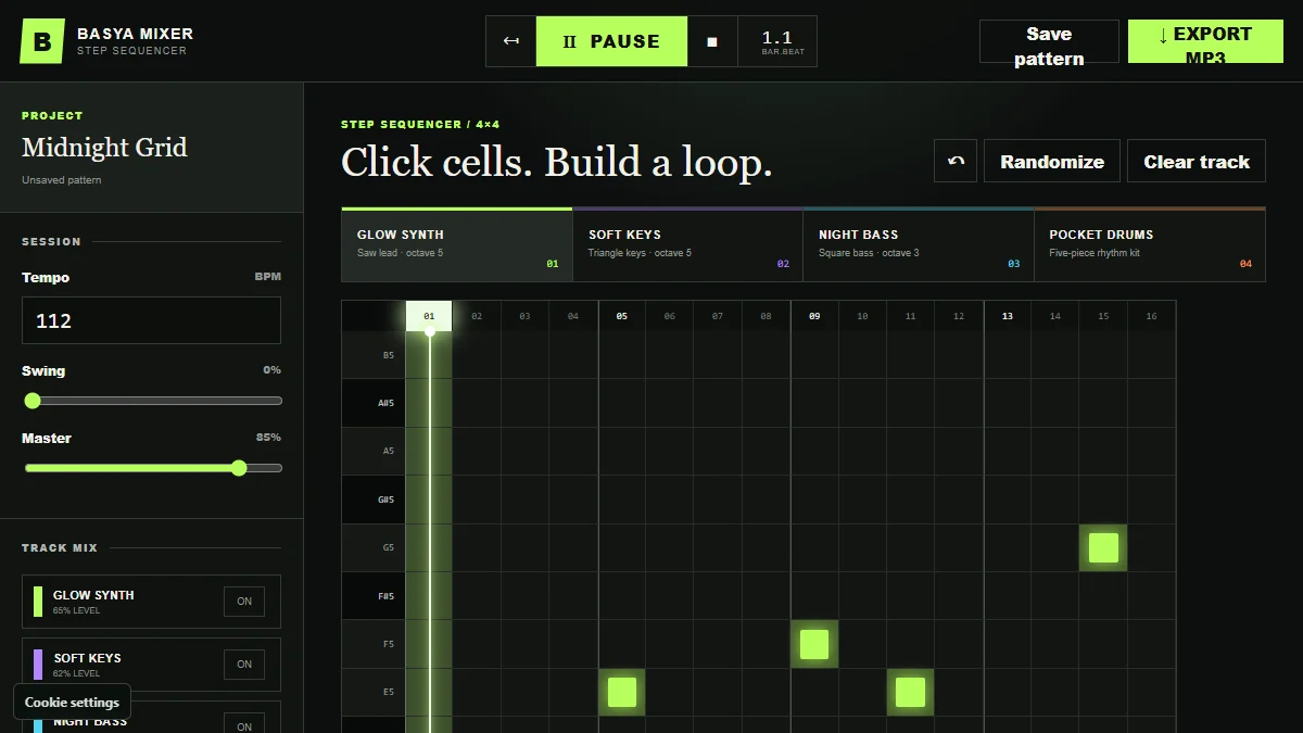 Basya Music Mixer preview